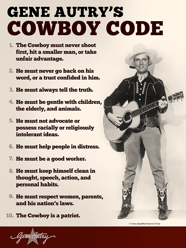 Gene Autry's Cowboy Code